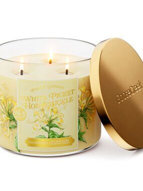 Goose Creek White Picket Honeysuckle 3-Wick Candle NWT